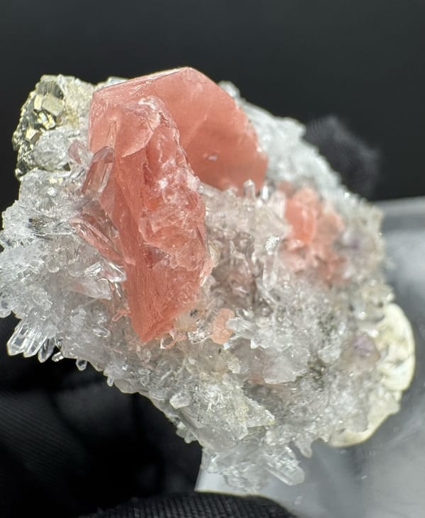 Rhodochrosite from Guangxi, China, individual mineral specimen view 3