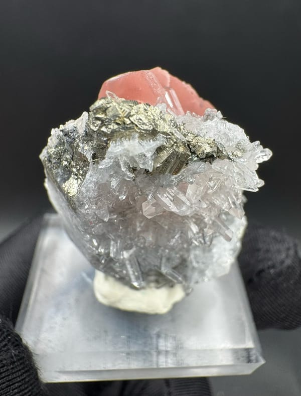 Rhodochrosite from Guangxi, China, individual mineral specimen view 4