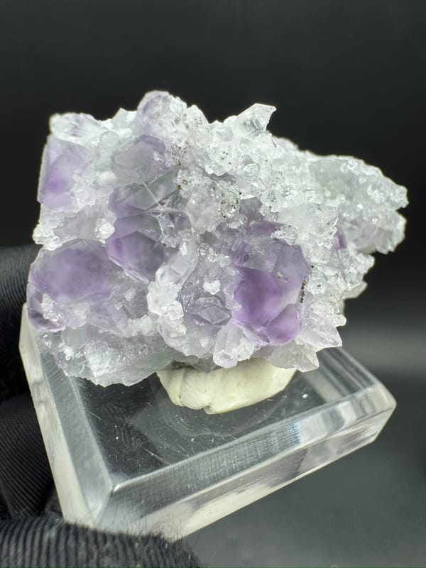Fluorite from Fujian, China, individual mineral specimen view 4