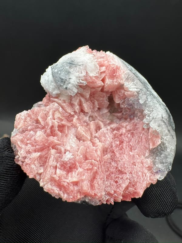 Rhodochrosite from Guangxi, China, individual mineral specimen view 1