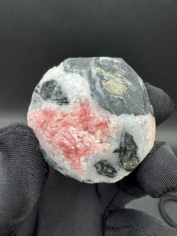 Rhodochrosite from Guangxi, China, individual mineral specimen view 3