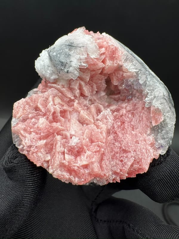 Rhodochrosite from Guangxi, China, individual mineral specimen view 4