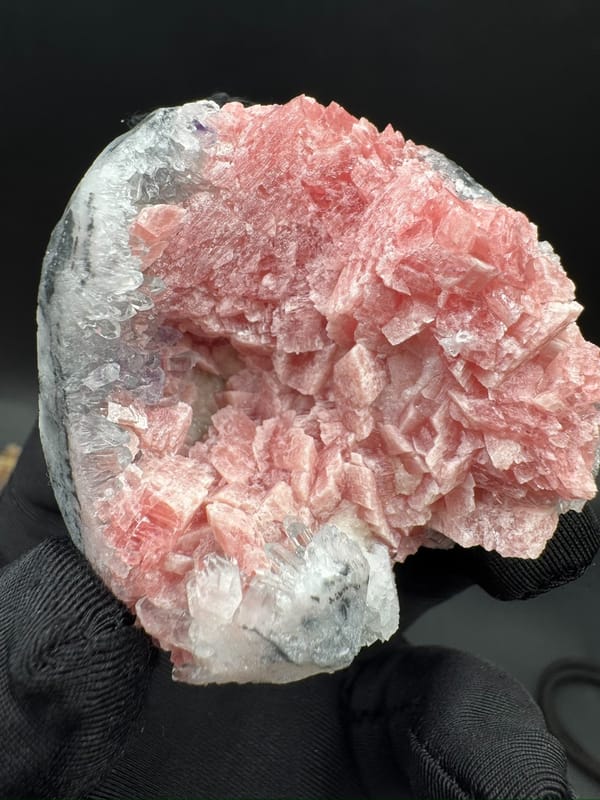 Rhodochrosite from Guangxi, China, individual mineral specimen view 6