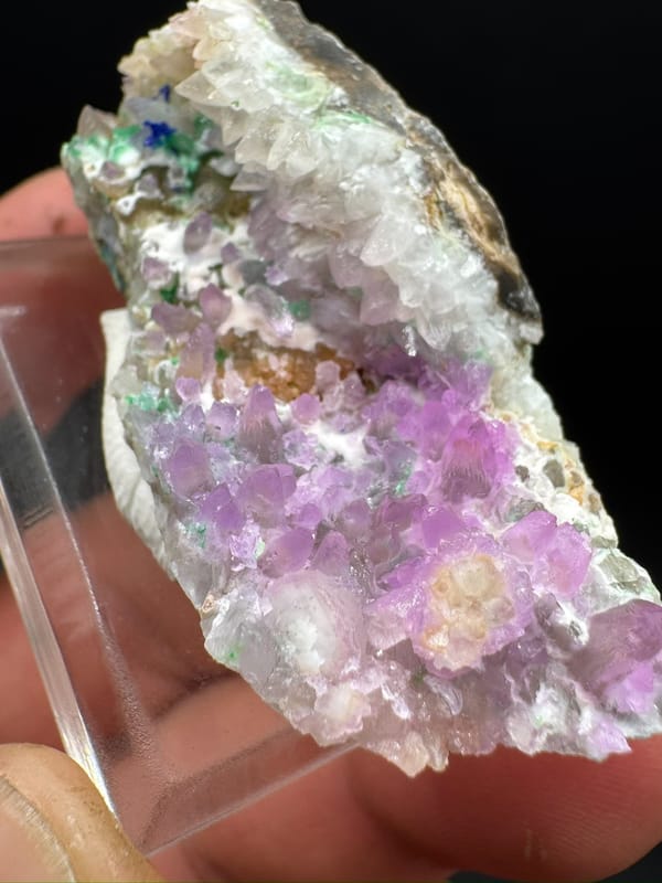 Cobaltoan calcite from Nujiang, Yunnan, China, individual mineral specimen view 3