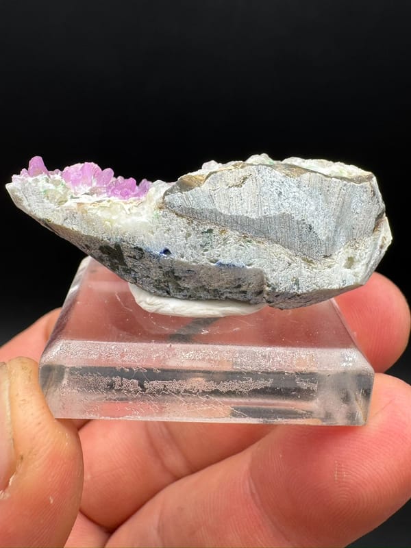 Cobaltoan calcite from Nujiang, Yunnan, China, individual mineral specimen view 4