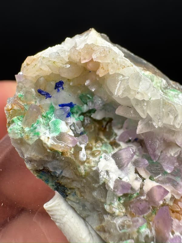 Cobaltoan calcite from Nujiang, Yunnan, China, individual mineral specimen view 5