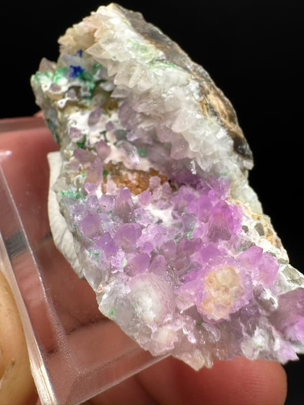 Cobaltoan calcite from Nujiang, Yunnan, China, individual mineral specimen view 8