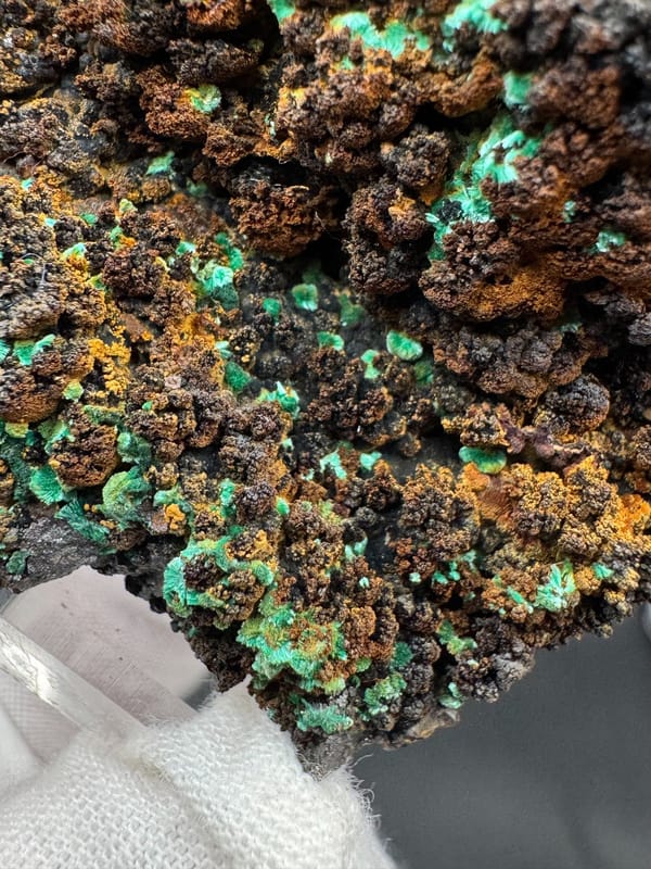 Malachite from Anhui, China, individual mineral specimen view 3