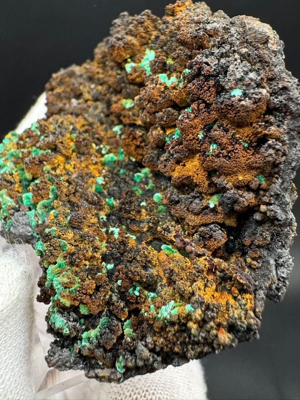 Malachite from Anhui, China, individual mineral specimen view 7