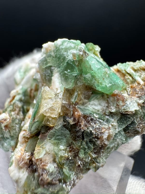 Emerald from Qinling, Shaanxi, China, individual mineral specimen view 4