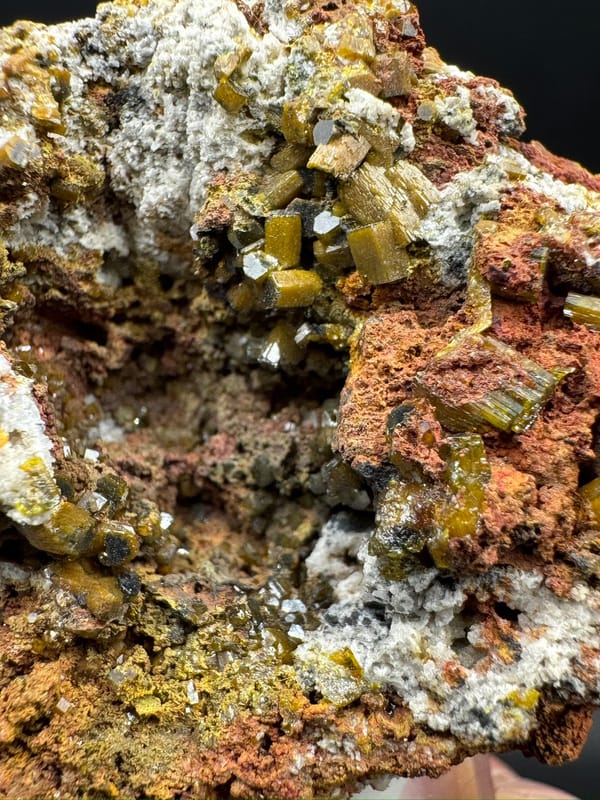 Mimetite from Lianping, Guangdong, China, individual mineral specimen view 3