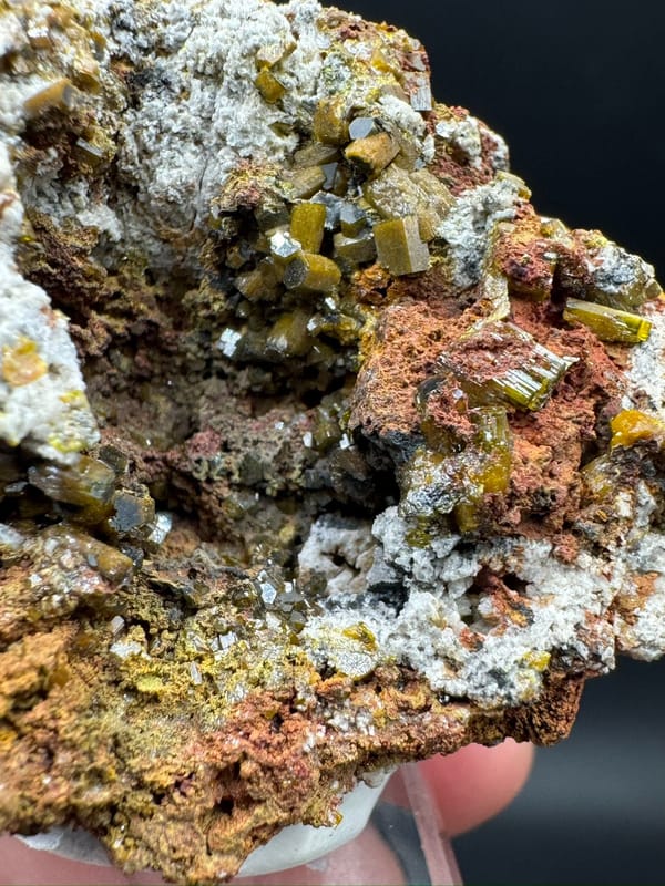 Mimetite from Lianping, Guangdong, China, individual mineral specimen view 4