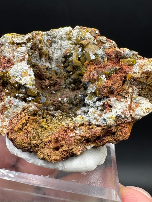 Mimetite from Lianping, Guangdong, China, individual mineral specimen view 7