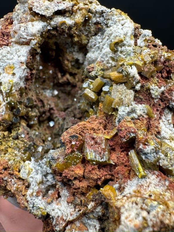 Mimetite from Lianping, Guangdong, China, individual mineral specimen view 8