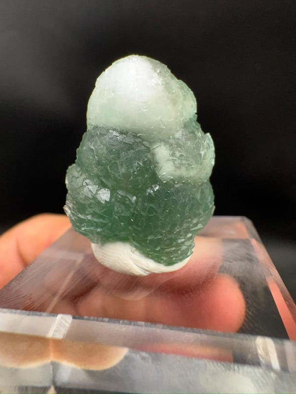 Fluorite from Hunan, China, individual mineral specimen view 3