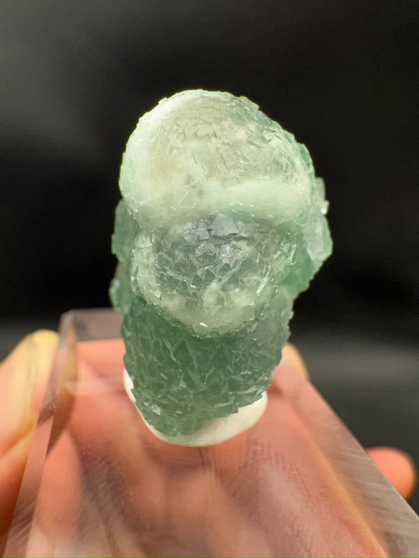 Fluorite from Hunan, China, individual mineral specimen view 4
