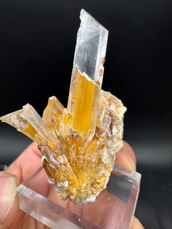 Gypsum from Guizhou, China, individual mineral specimen view 2