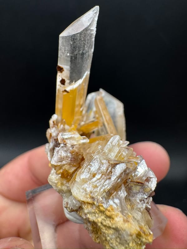Gypsum from Guizhou, China, individual mineral specimen view 4