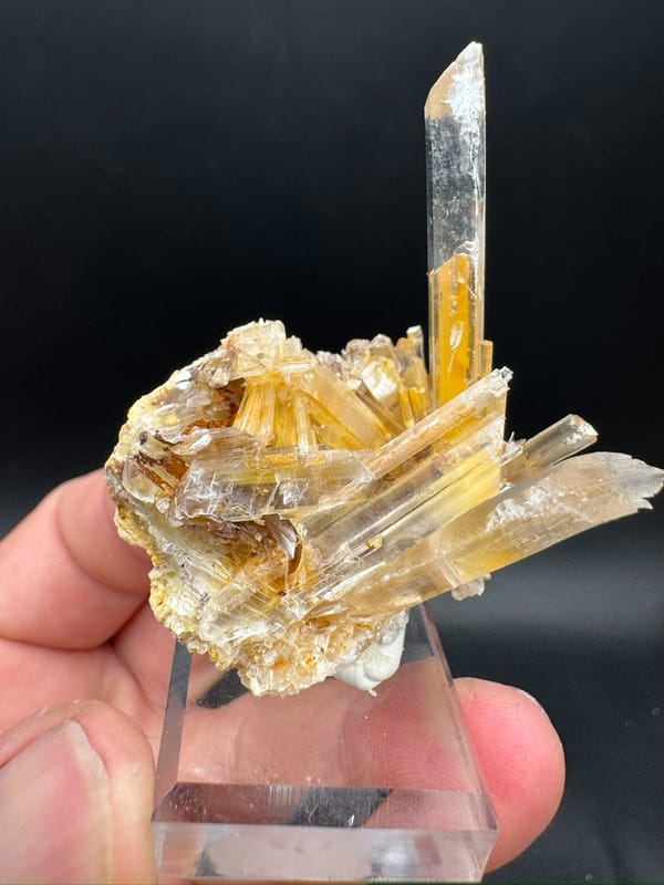 Gypsum from Guizhou, China, individual mineral specimen view 6