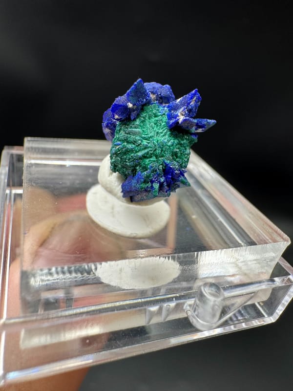 Malachite from Morocco, individual mineral specimen view 2