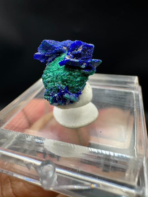 Malachite from Morocco, individual mineral specimen view 3