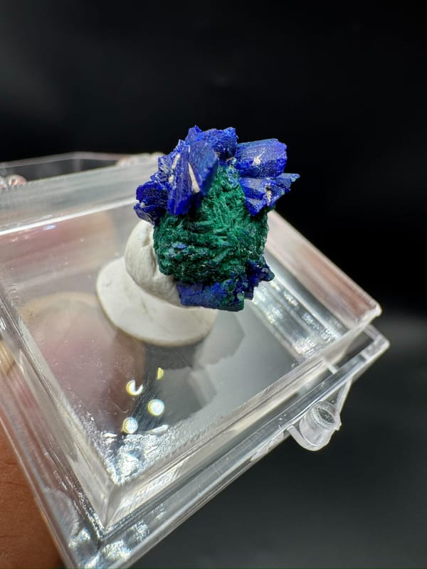 Malachite from Morocco, individual mineral specimen view 4