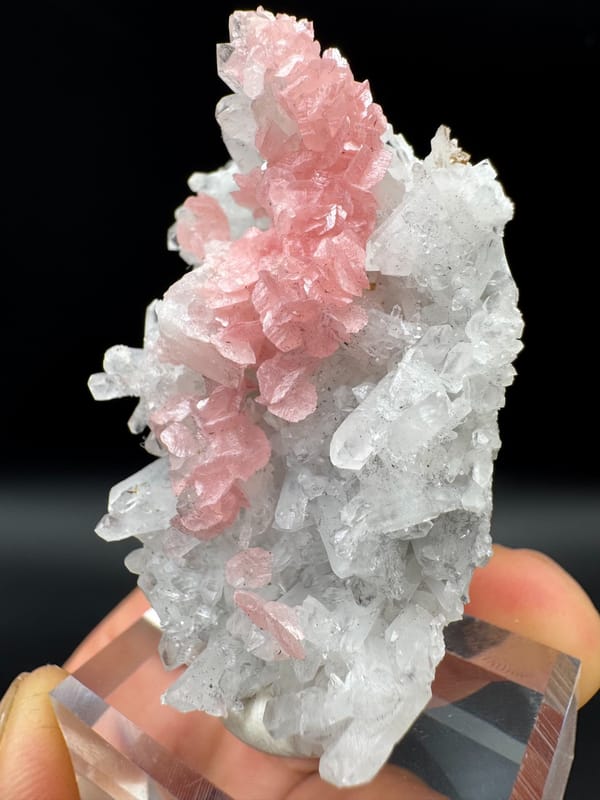 Rhodochrosite from Guangxi, China, individual mineral specimen view 2