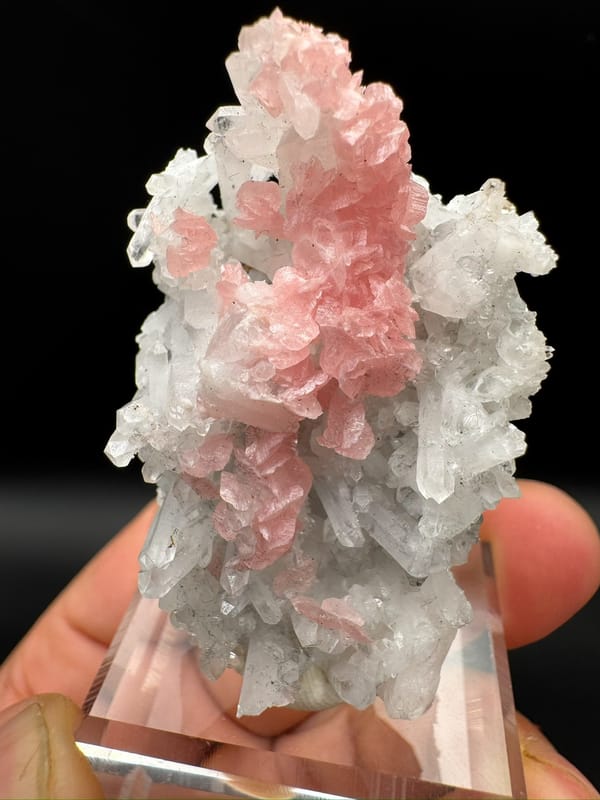 Rhodochrosite from Guangxi, China, individual mineral specimen view 6