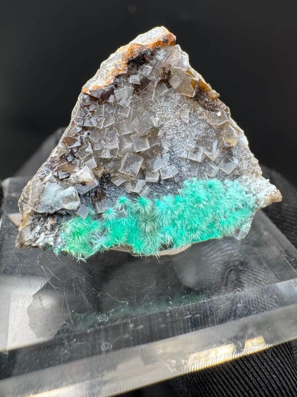 Cyanotrichite from Guizhou, China, individual mineral specimen view 2