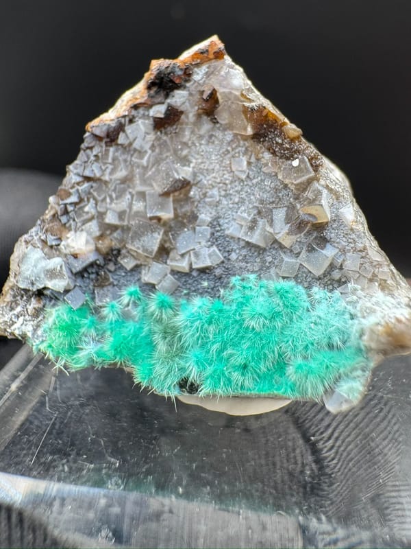 Cyanotrichite from Guizhou, China, individual mineral specimen view 3