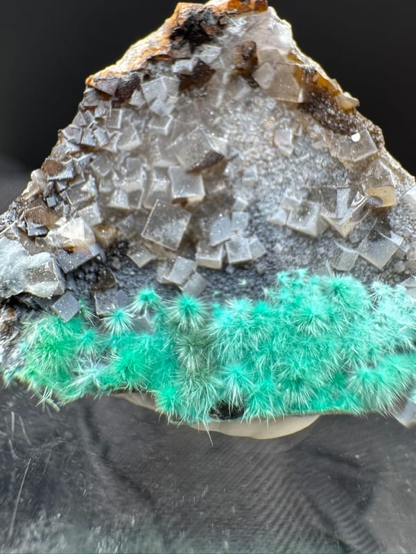 Cyanotrichite from Guizhou, China, individual mineral specimen view 6