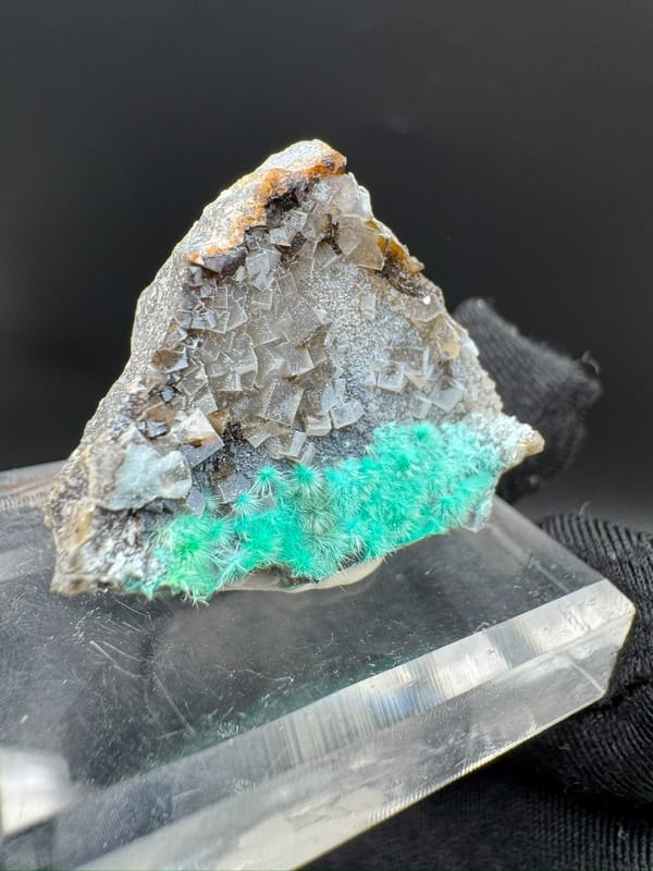 Cyanotrichite from Guizhou, China, individual mineral specimen view 7