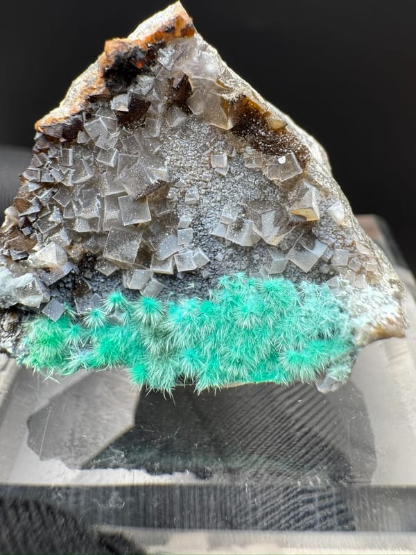 Cyanotrichite from Guizhou, China, individual mineral specimen view 8