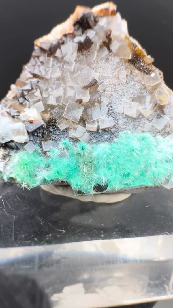 Cyanotrichite from Guizhou, China, individual mineral specimen view 9