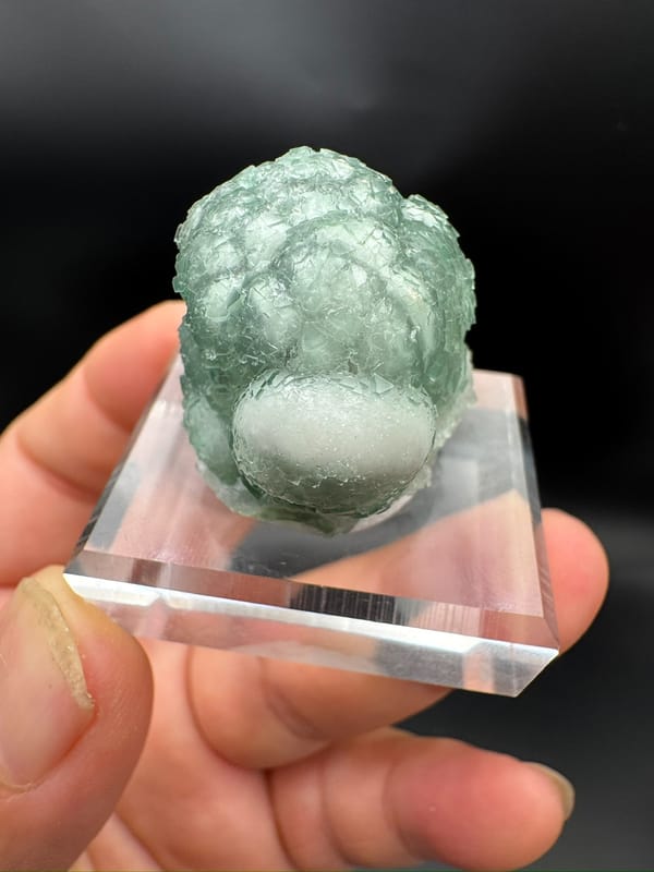 Fluorite from Fujian, China, individual mineral specimen view 3