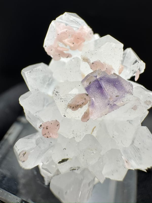 Fluorite from Wuzhou, Guangxi, China, individual mineral specimen view 5