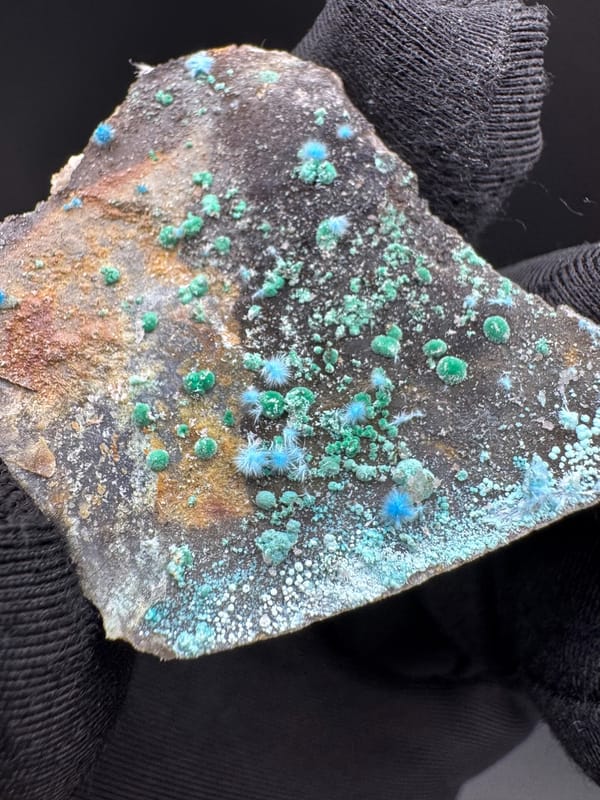 Malachite from Guizhou, China, individual mineral specimen view 2