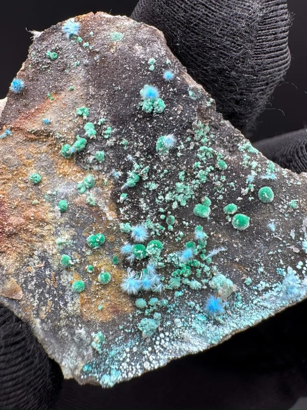 Malachite from Guizhou, China, individual mineral specimen view 4