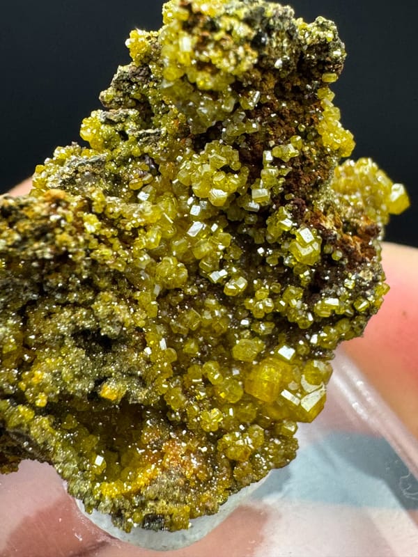 Mimetite from Lianping, Guangdong, China, individual mineral specimen view 3