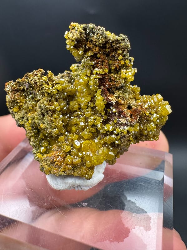 Mimetite from Lianping, Guangdong, China, individual mineral specimen view 4