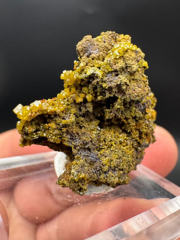 Mimetite from Lianping, Guangdong, China, individual mineral specimen view 6