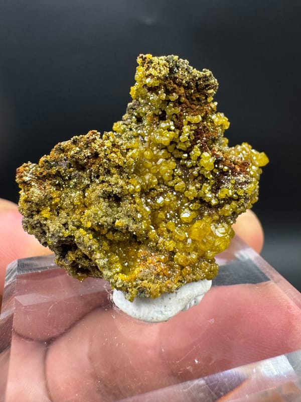 Mimetite from Lianping, Guangdong, China, individual mineral specimen view 8