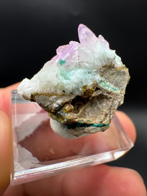 Cobaltoan calcite from Nujiang, Yunnan, China, individual mineral specimen view 2