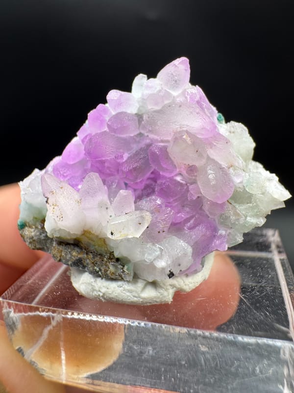 Cobaltoan calcite from Nujiang, Yunnan, China, individual mineral specimen view 3