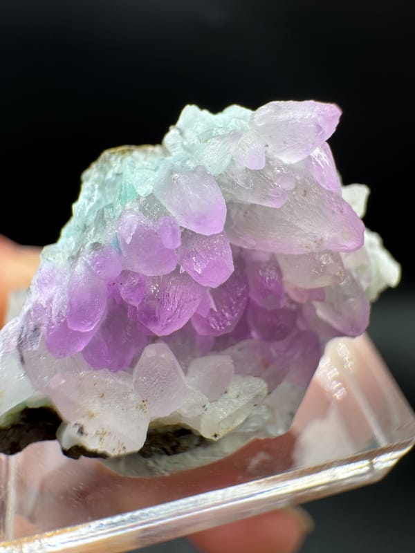 Cobaltoan calcite from Nujiang, Yunnan, China, individual mineral specimen view 5