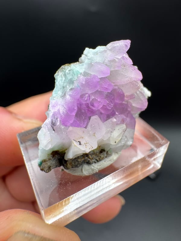 Cobaltoan calcite from Nujiang, Yunnan, China, individual mineral specimen view 6