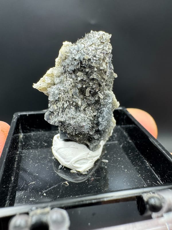 Bismuthinite from Chifeng, Inner Mongolia, China, individual mineral specimen view 5