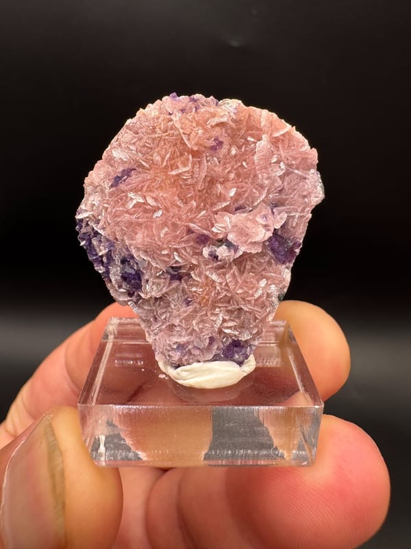 Rhodochrosite from Wuzhou, Guangxi, China, individual mineral specimen view 1