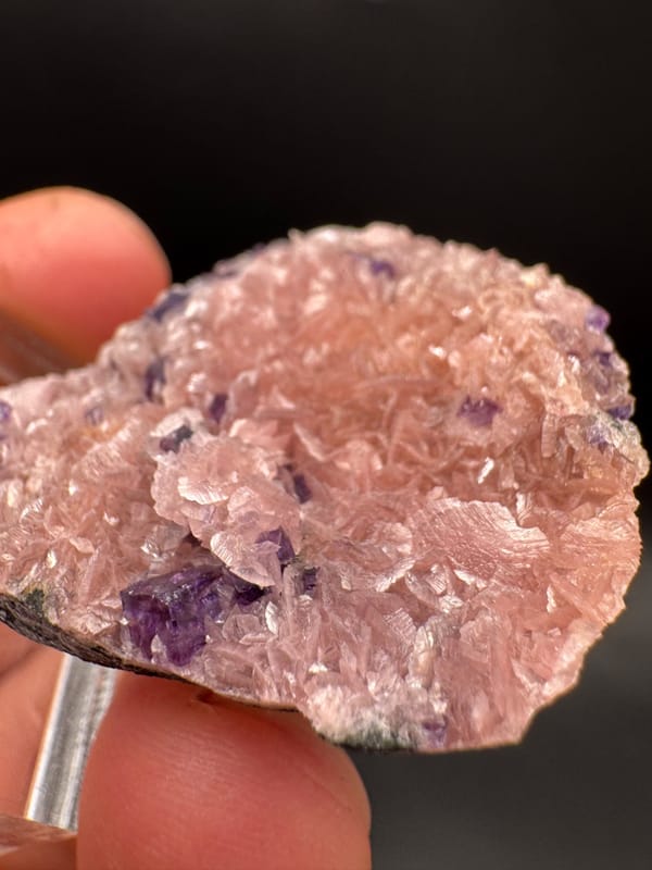 Rhodochrosite from Wuzhou, Guangxi, China, individual mineral specimen view 3