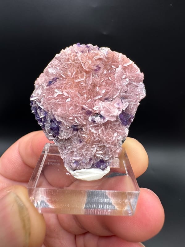 Rhodochrosite from Wuzhou, Guangxi, China, individual mineral specimen view 6